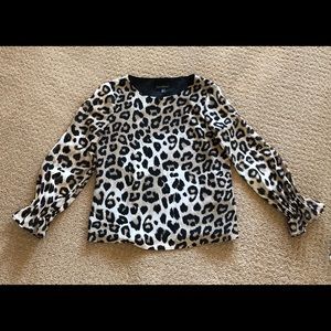 Banana Republic Animal Print Blouse